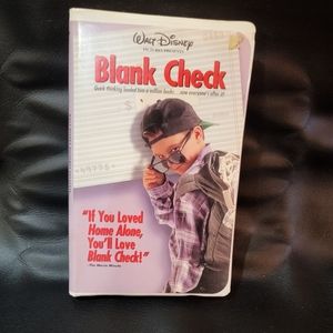 Disney Blank Check Vintage VHS